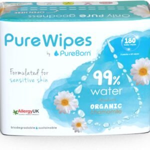 PureBorn Pure Baby Wet 60 Wipes With Chamomile Extract