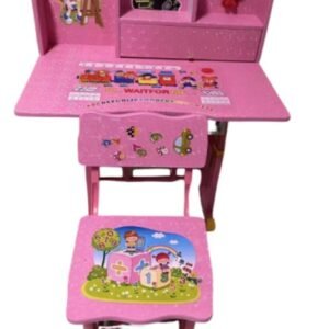 Wooden Study Table With Chair Set For Kids