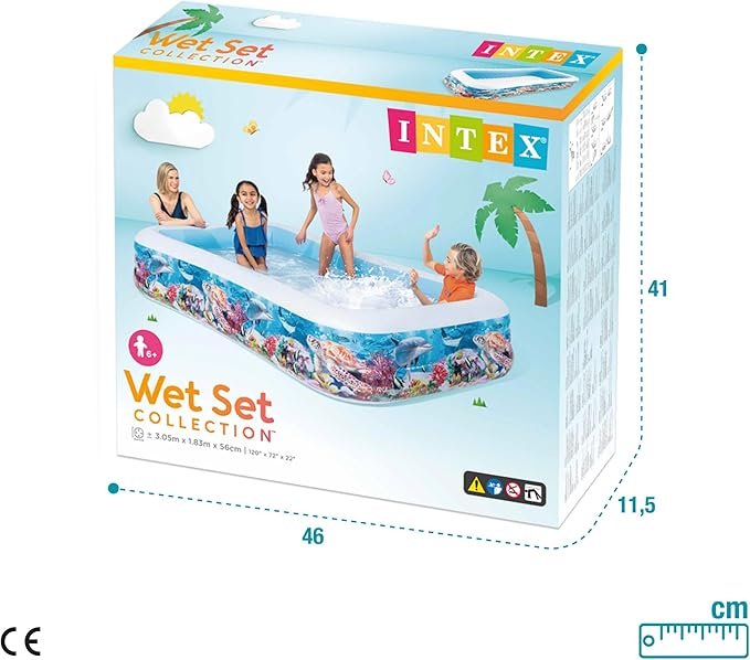 Intex Tropical Reef Family Pool Multicolour 305x183x56cm - Image 2