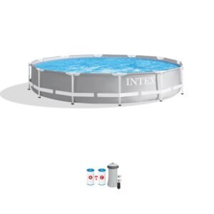 Prism Frame™ 12' x 30" Above Ground Pool with Filter Pump